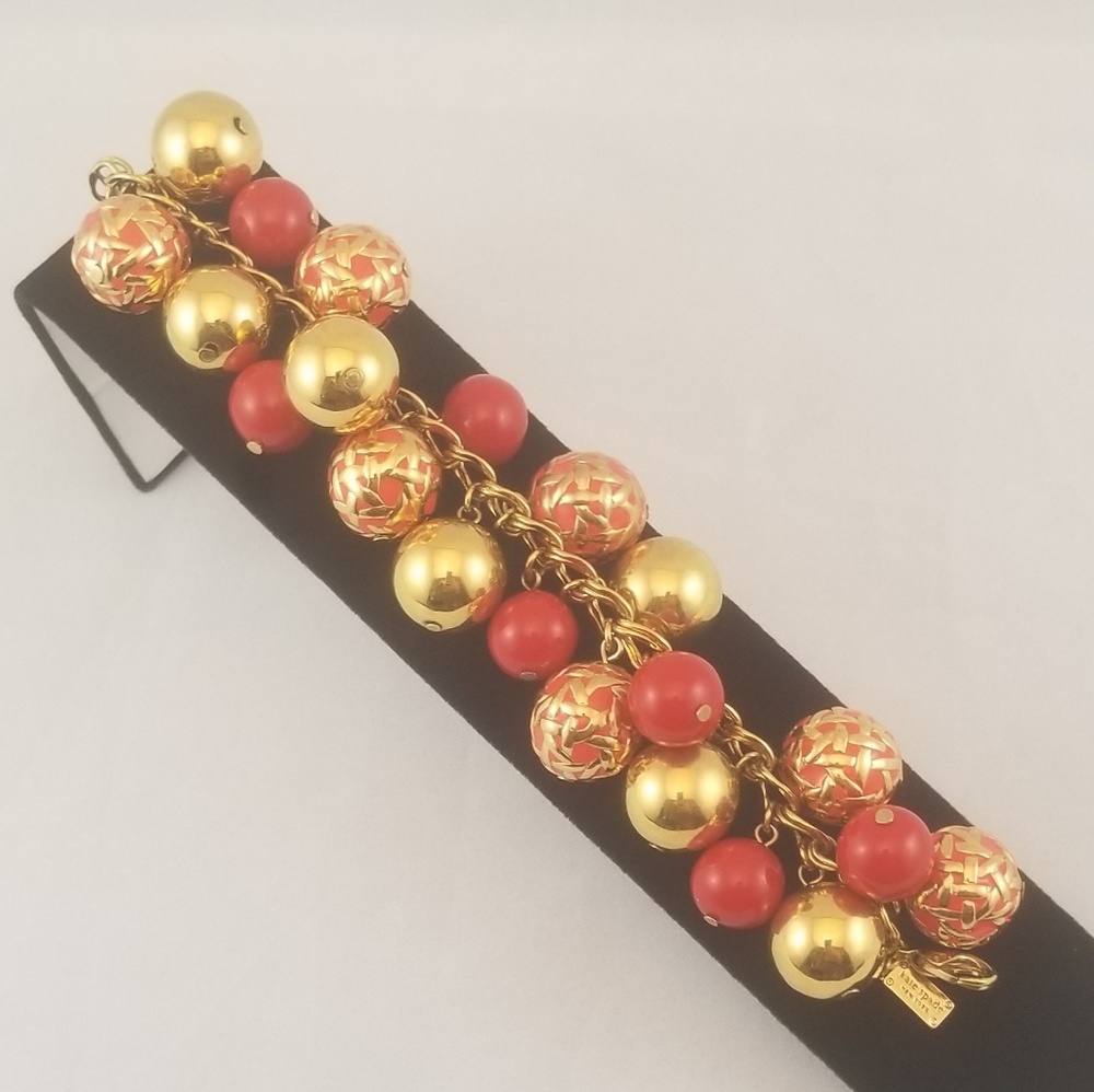 Price Cut!Kate Spade Keswick Caning Charm Bracelet